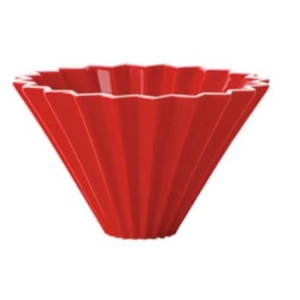 Origami Drip ceramiczny S - Czerwony