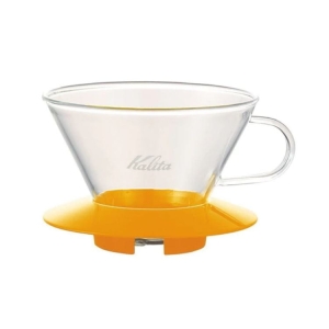 Kalita Driper szklany Wave 185 - Żółty