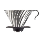 Hario Drip metalowy V60-02 salowy z silikonową podkładką